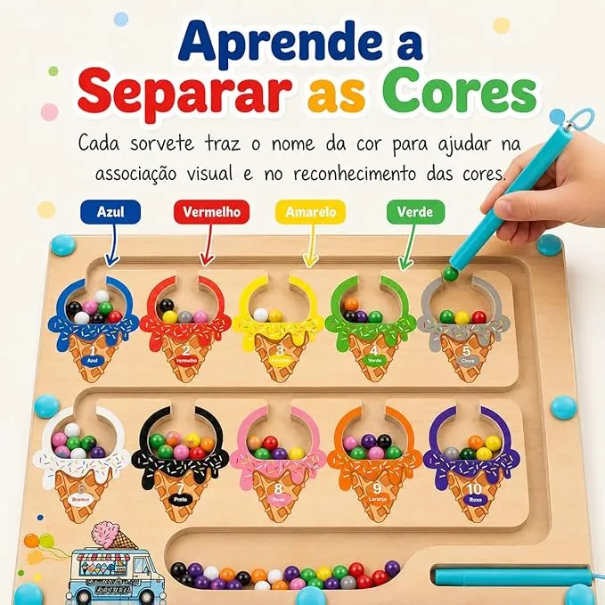 Separando as Cores Montessori