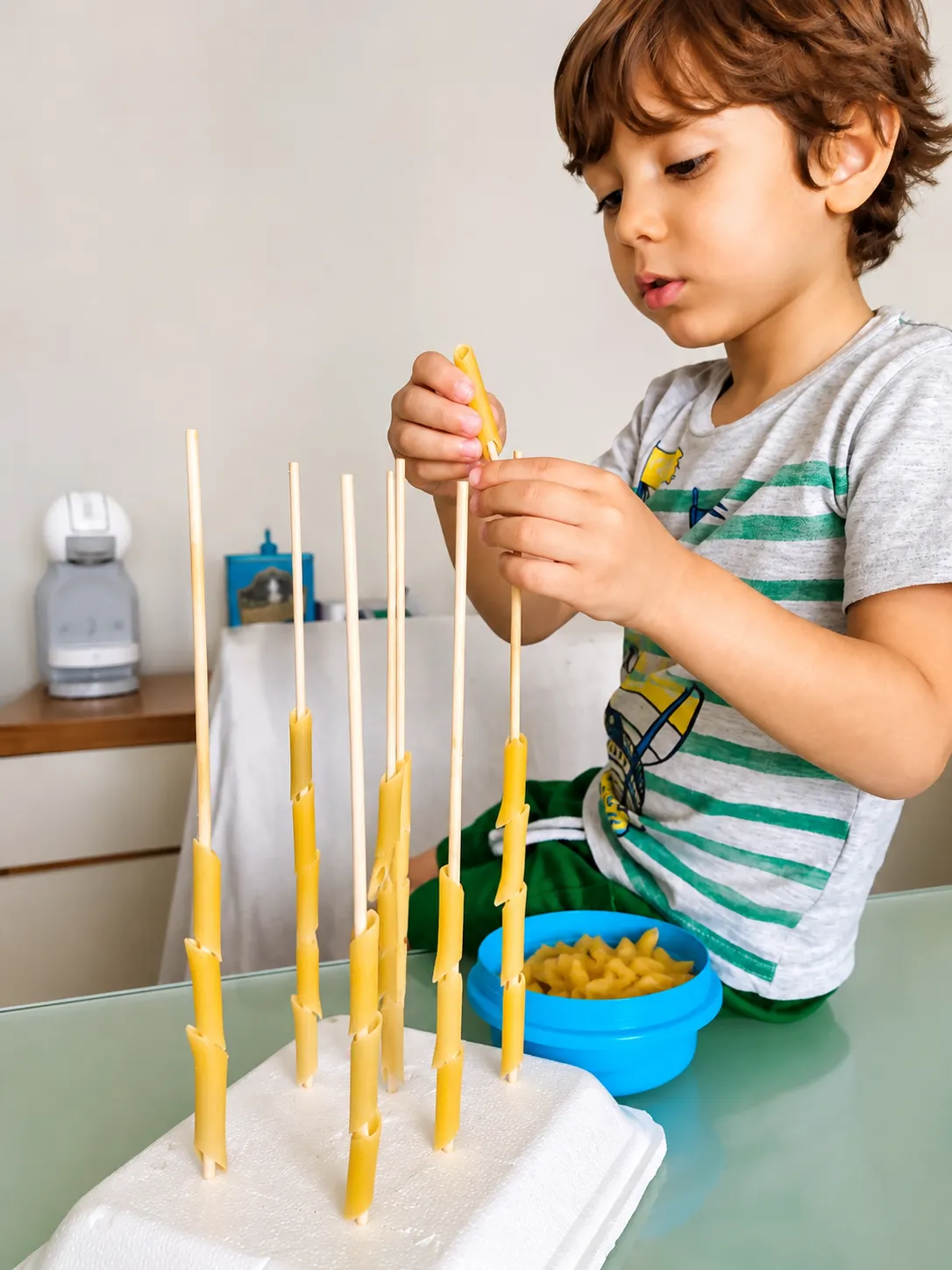 Macarrão no Palito