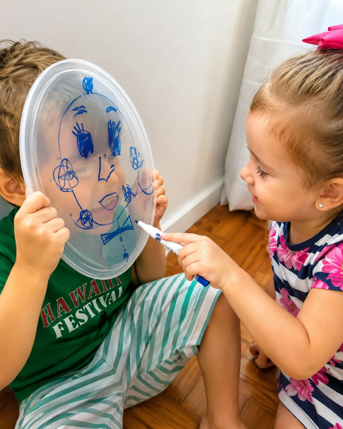 Desenho Misterioso no Pote Transparente